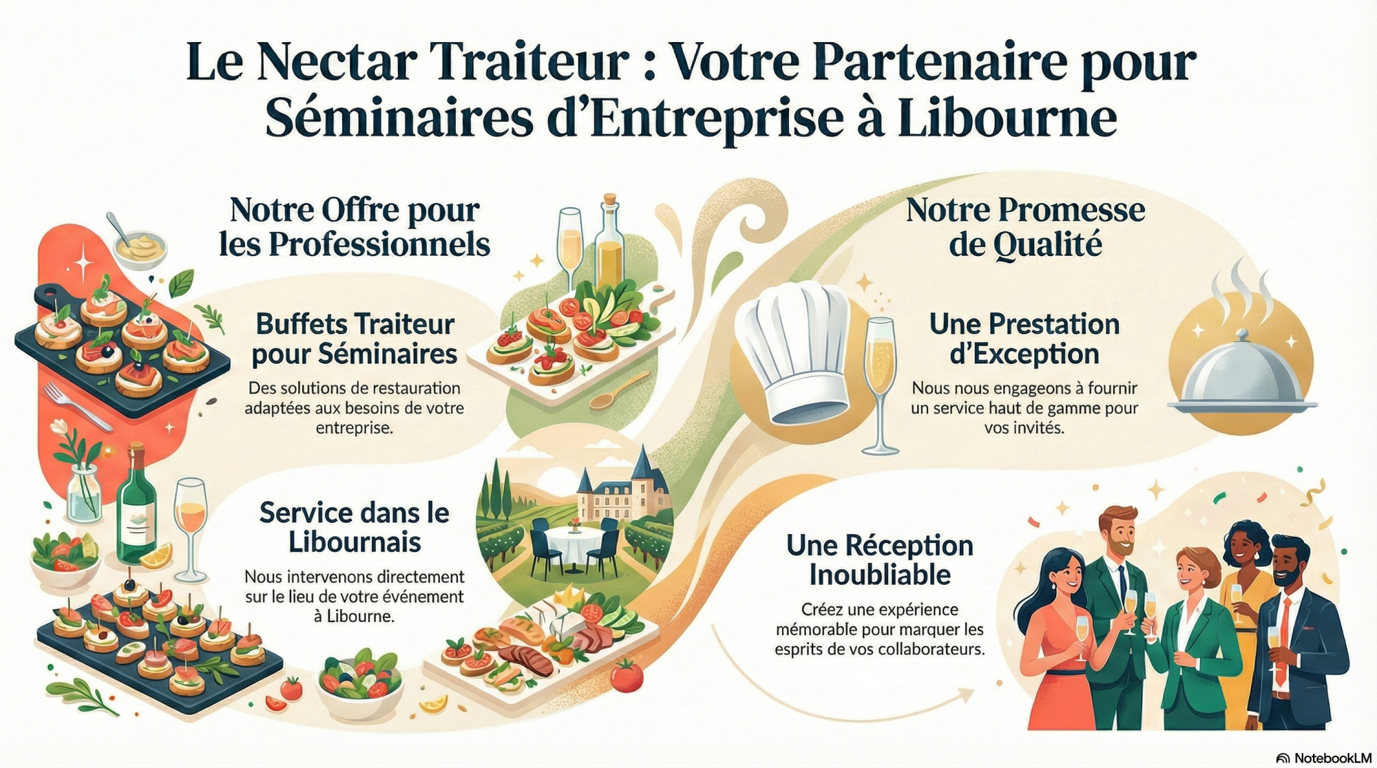 Service traiteur professionnel pour entreprise et séminaire à Libourne (33)