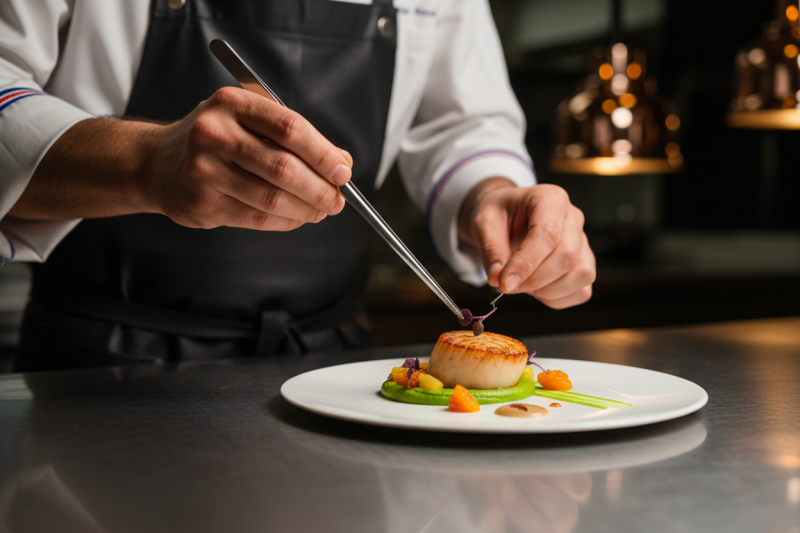 Chef traiteur Le Nectar à Libourne en préparation d'un événement